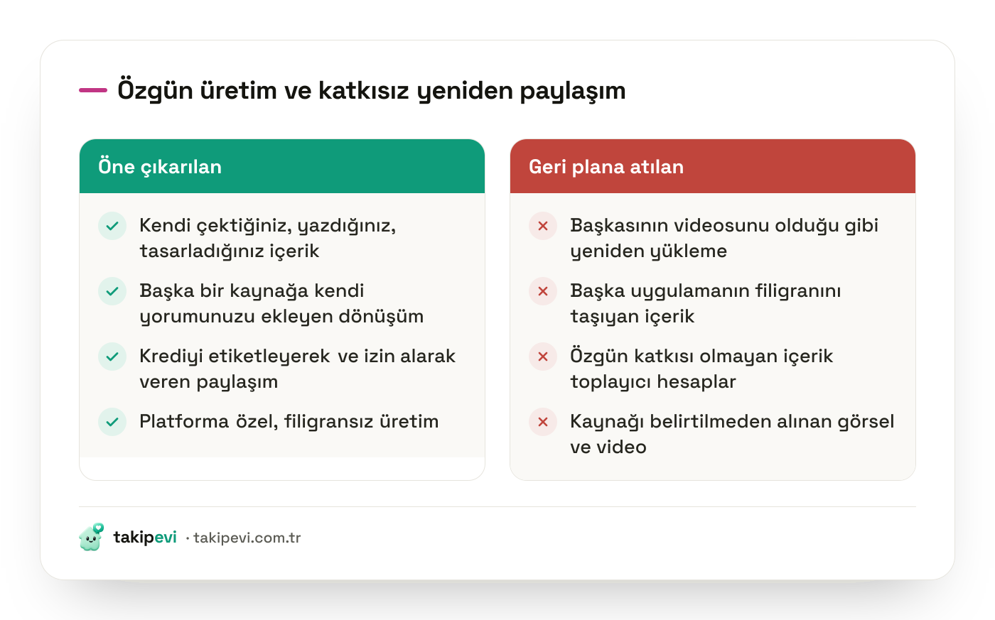 Instagram 2026 özgün içerik karşılaştırması: algoritmanın öne çıkardığı üretim biçimleri ile geri plana attığı yeniden paylaşım biçimleri